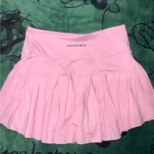 Baby pink Gold hinge skirt